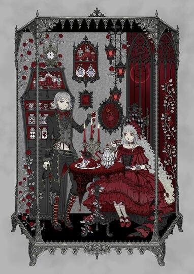 制作実績 、ゴシック 、ゴスロリ 、ファッションイラスト、西洋装飾デザイン、柄デザイナー、柄デザイン、Gothic Lolita fashion artwork、ロリータファッション、イラストレーター、零夜、Reiya カリスマ、原創,台灣插畫,台灣插畫家